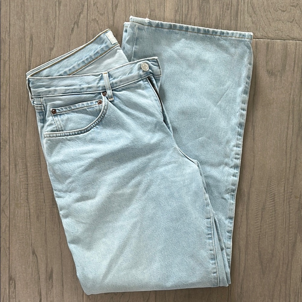Agolde 100% Cotton Low Rise Baggy Fusion Jeans in Ceremony - Picture 4 of 11